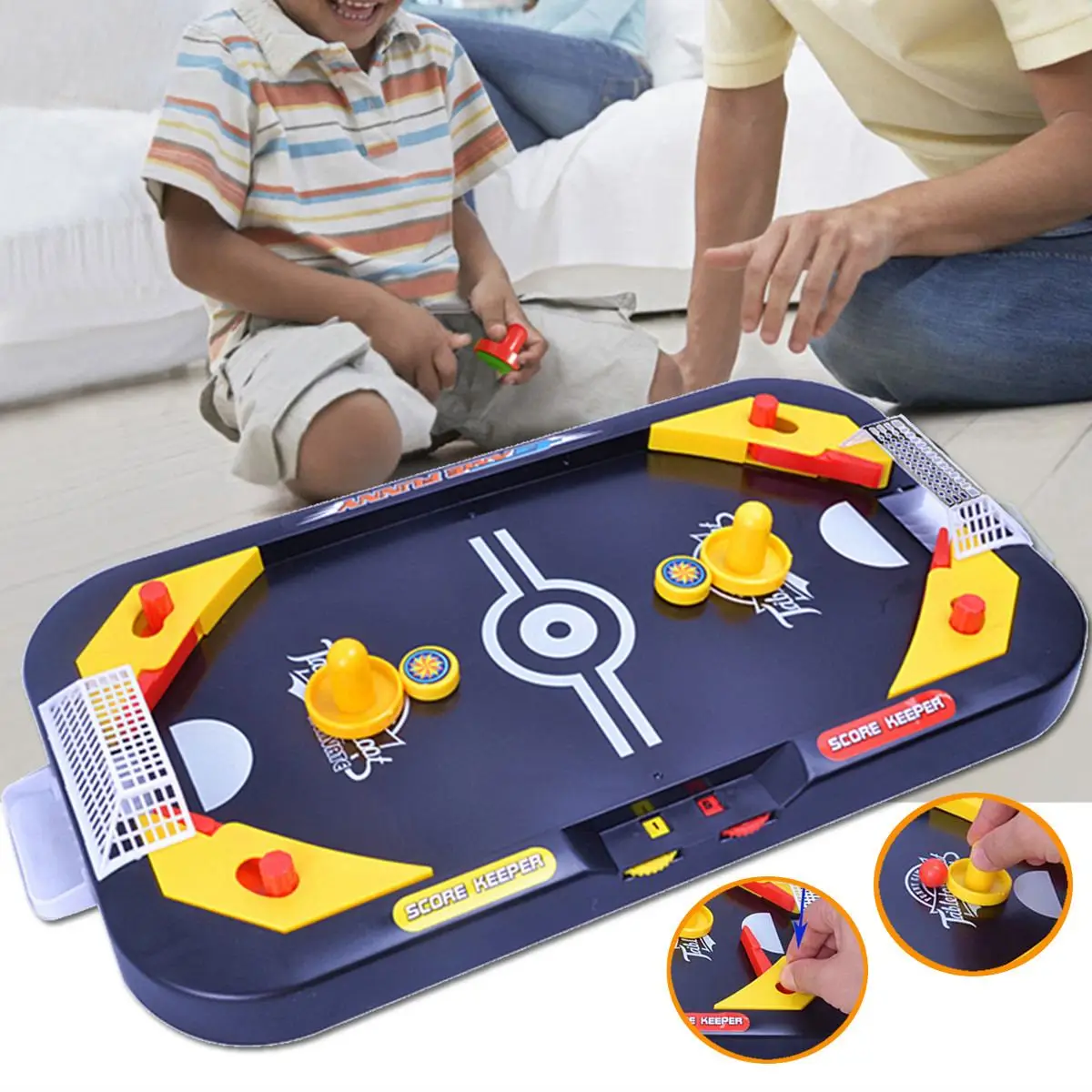 Desktop Battle 2 in 1 Ice Hockey Game Leisure Mini Air Hockey Table Children's Educational Interactive Toys Gift Indoor Sport
Desktop Battle 2 in 1 Ice Hockey Game Leisure Mini Air Hockey Table Children's Educational Interactive Toys Gift Indoor Sport