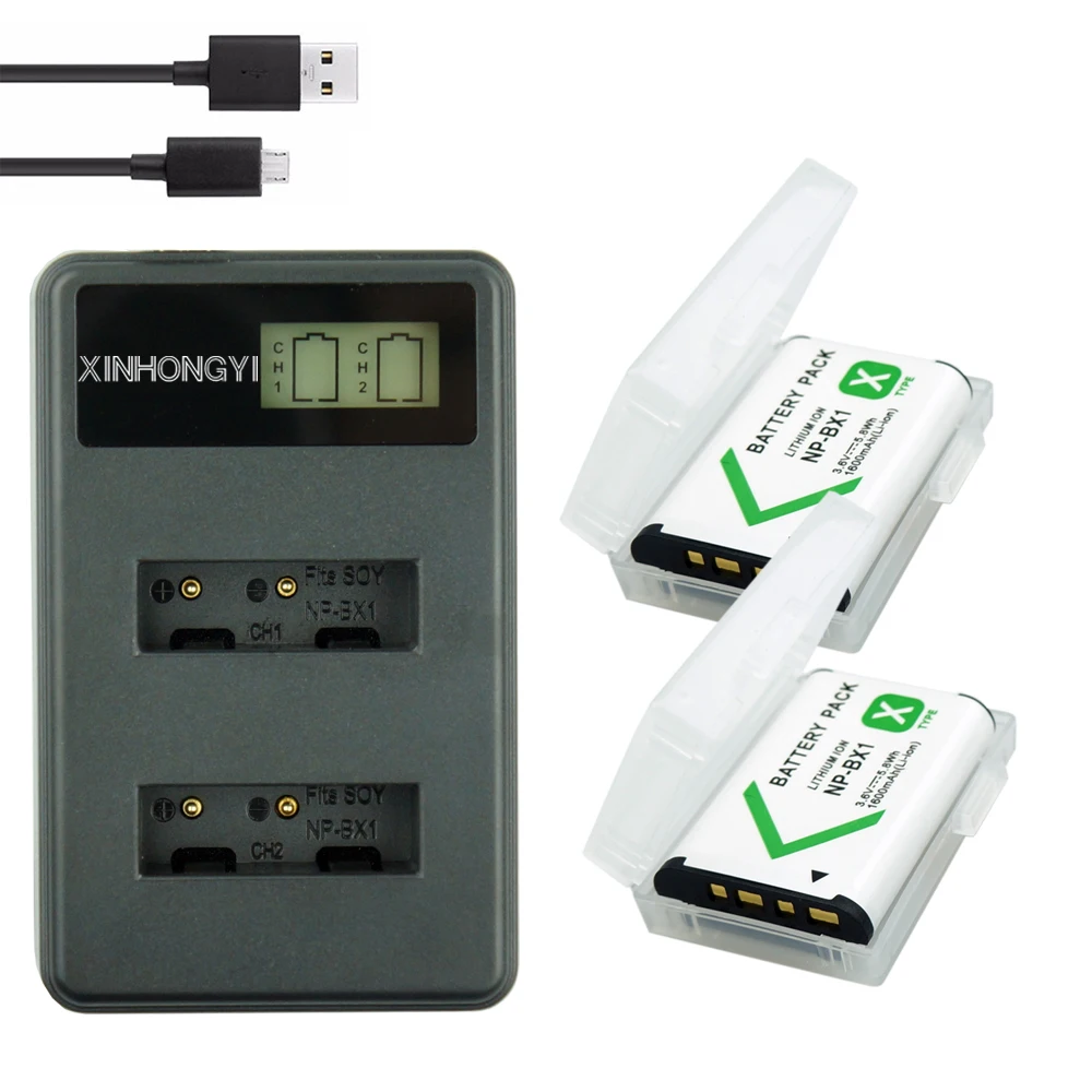 2x NP BX1 NP-BX1 battery Packs NP BX1 bateria + USB Dual Charger for Sony DSC RX1 RX100 AS100V M3 M2 HX300 HX400 HX50 HX60 GWP88
2x NP BX1 NP-BX1 battery Packs NP BX1 bateria + USB Dual Charger for Sony DSC RX1 RX100 AS100V M3 M2 HX300 HX400 HX50 HX60 GWP88