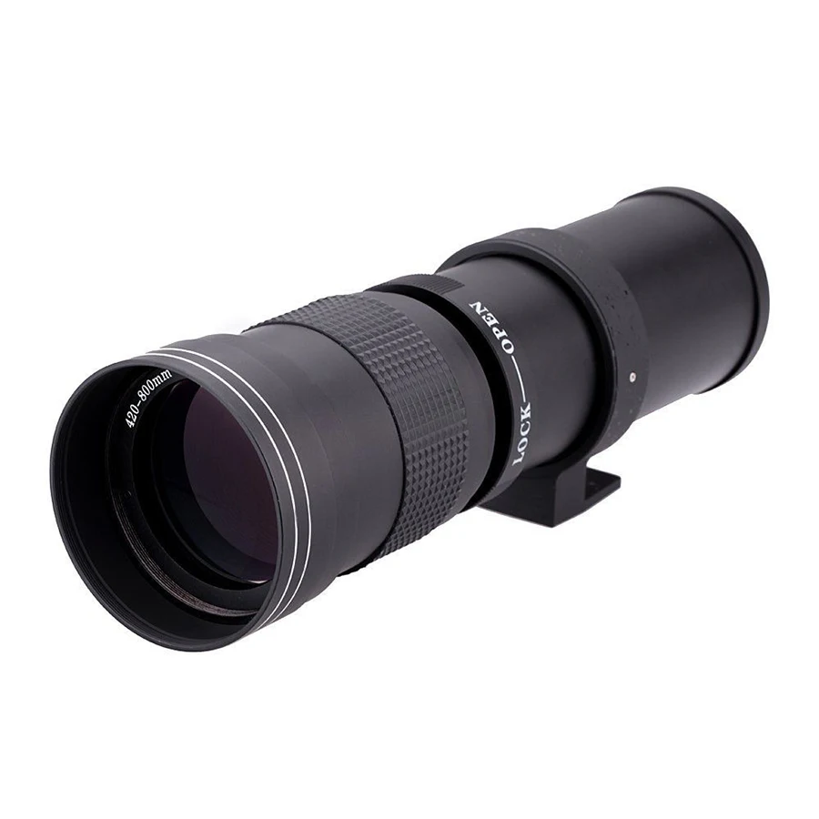 420-800 мм F/8,3-16 телефото зум Ручной объектив + T2 адаптер крепление для Canon Nikon Sony Pentax Olympus DSLR
420-800 мм F/8,3-16 телефото зум Ручной объектив + T2 адаптер крепление для Canon Nikon Sony Pentax Olympus DSLR