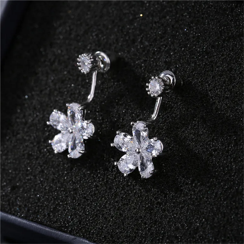 WuKaKa Fashion Flower Zircon Stud Earrings For Women Party Birthday Wedding Love Gift
WuKaKa Fashion Flower Zircon Stud Earrings For Women Party Birthday Wedding Love Gift