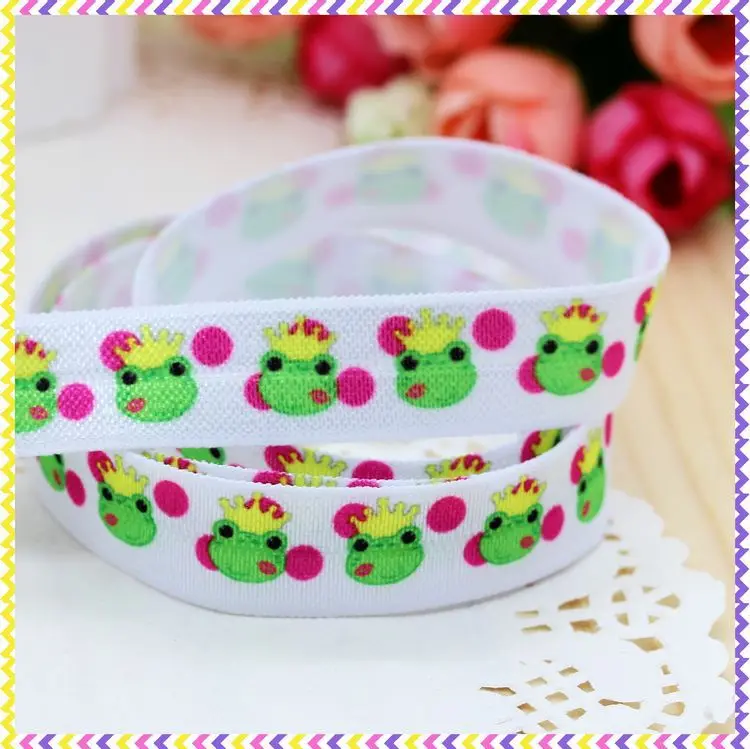 5/8'' Free shipping Fold Over Elastic FOE frog printed headband hair band diy decoration wholesale OEM B540
5/8'' Free shipping Fold Over Elastic FOE frog printed headband hair band diy decoration wholesale OEM B540