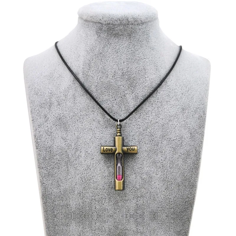 Original New Vintage Cross Hourglass Necklaces Women Jesus Crucifix Pendants Necklace Men Prayer Christian Jewelry Party Gifts
Original New Vintage Cross Hourglass Necklaces Women Jesus Crucifix Pendants Necklace Men Prayer Christian Jewelry Party Gifts