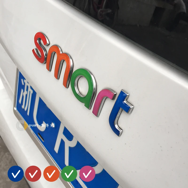 3D Smart Logo Tail Sticker Styling letter sticker Styling Label Decal Automobiles Film Decoration Accessories for Smart 453 fort
3D Smart Logo Tail Sticker Styling letter sticker Styling Label Decal Automobiles Film Decoration Accessories for Smart 453 fort