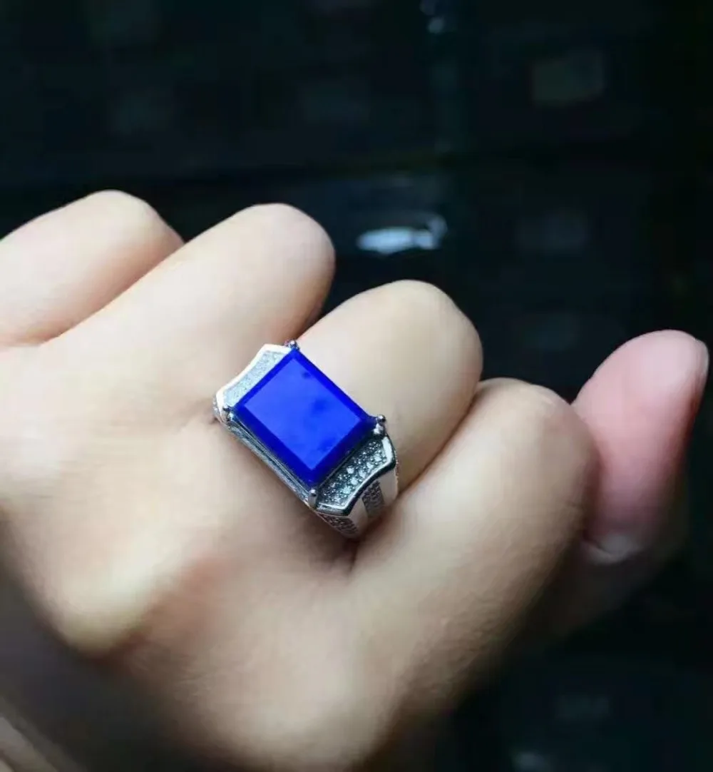 Men rings Blue Lapis Man ring Free shipping Natural real Blue Lapis ring 925 sterling silver For men or women Gem 10*12mm
Men rings Blue Lapis Man ring Free shipping Natural real Blue Lapis ring 925 sterling silver For men or women Gem 10*12mm
