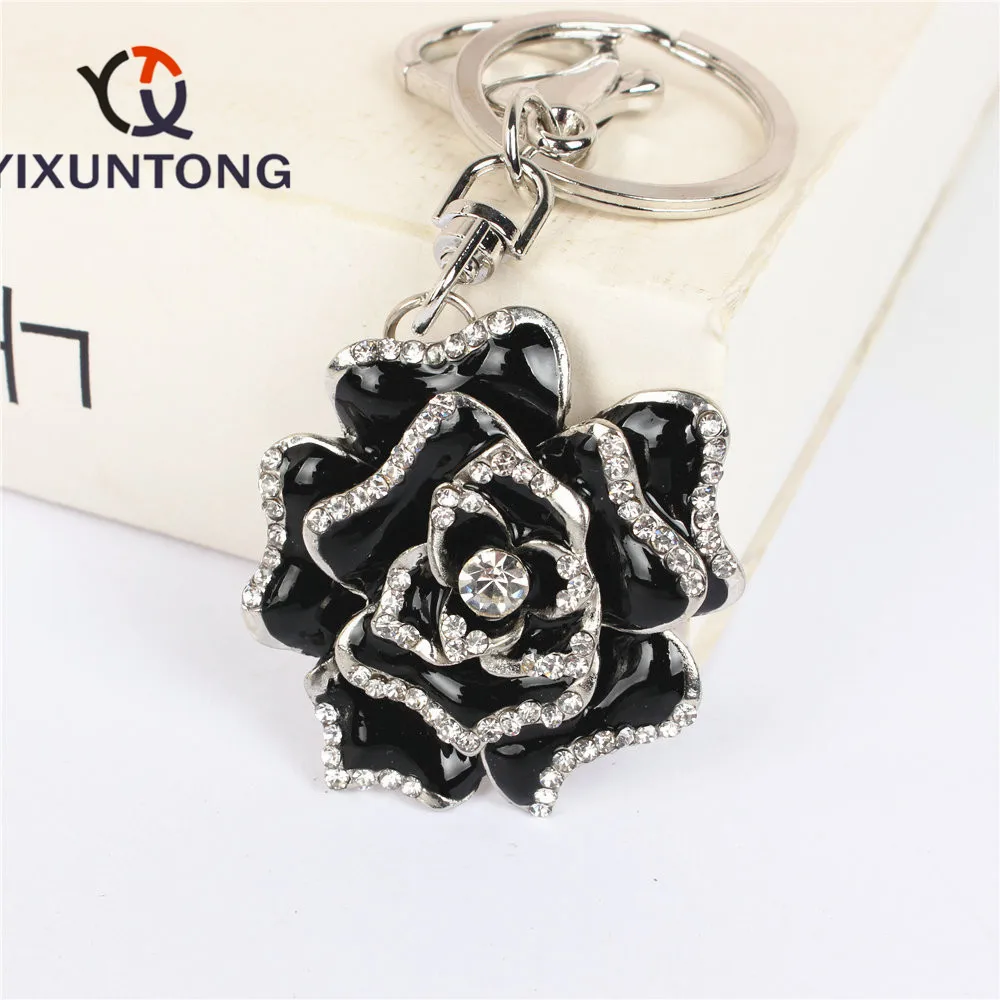 Rose Flower Love Pendant Charm Rhinestone Crystal Keyring Key Chain for Handbsg Purse Wedding Party Carkey Gift
Rose Flower Love Pendant Charm Rhinestone Crystal Keyring Key Chain for Handbsg Purse Wedding Party Carkey Gift