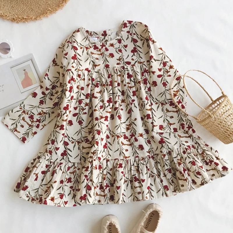 2019 New Autumn Kids Dresses For Girls Flower Thin Corduroy Dress Baby Girl Korean Fashion Princess Dress
2019 New Autumn Kids Dresses For Girls Flower Thin Corduroy Dress Baby Girl Korean Fashion Princess Dress