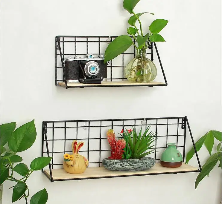 Metal Wall Rack Iron Flower Vase Holder Multi-use Wooden&Metal Wall Sundries Holder Wall Shelf Storage Basket Magazine Holder
Metal Wall Rack Iron Flower Vase Holder Multi-use Wooden&Metal Wall Sundries Holder Wall Shelf Storage Basket Magazine Holder
