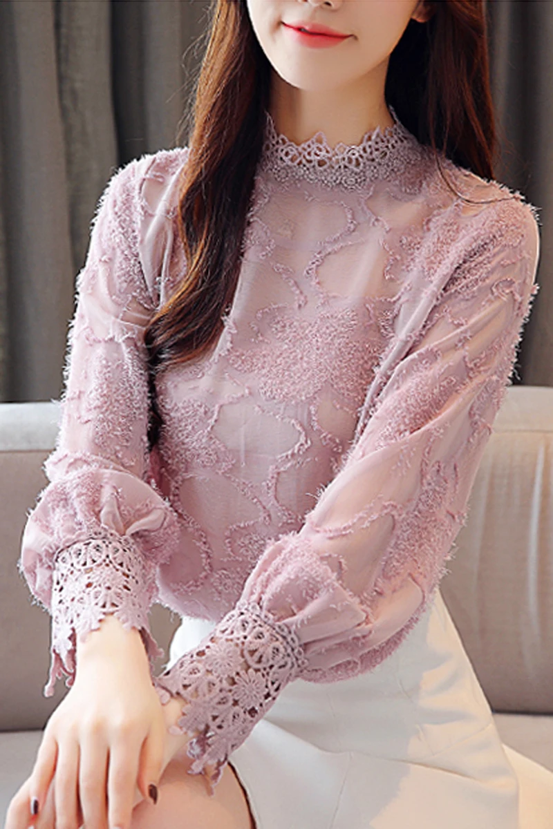 Vogue of new fund of 2019 joker plus velvet lace top couture fashion long-sleeved shirt women in high quality
Vogue of new fund of 2019 joker plus velvet lace top couture fashion long-sleeved shirt women in high quality