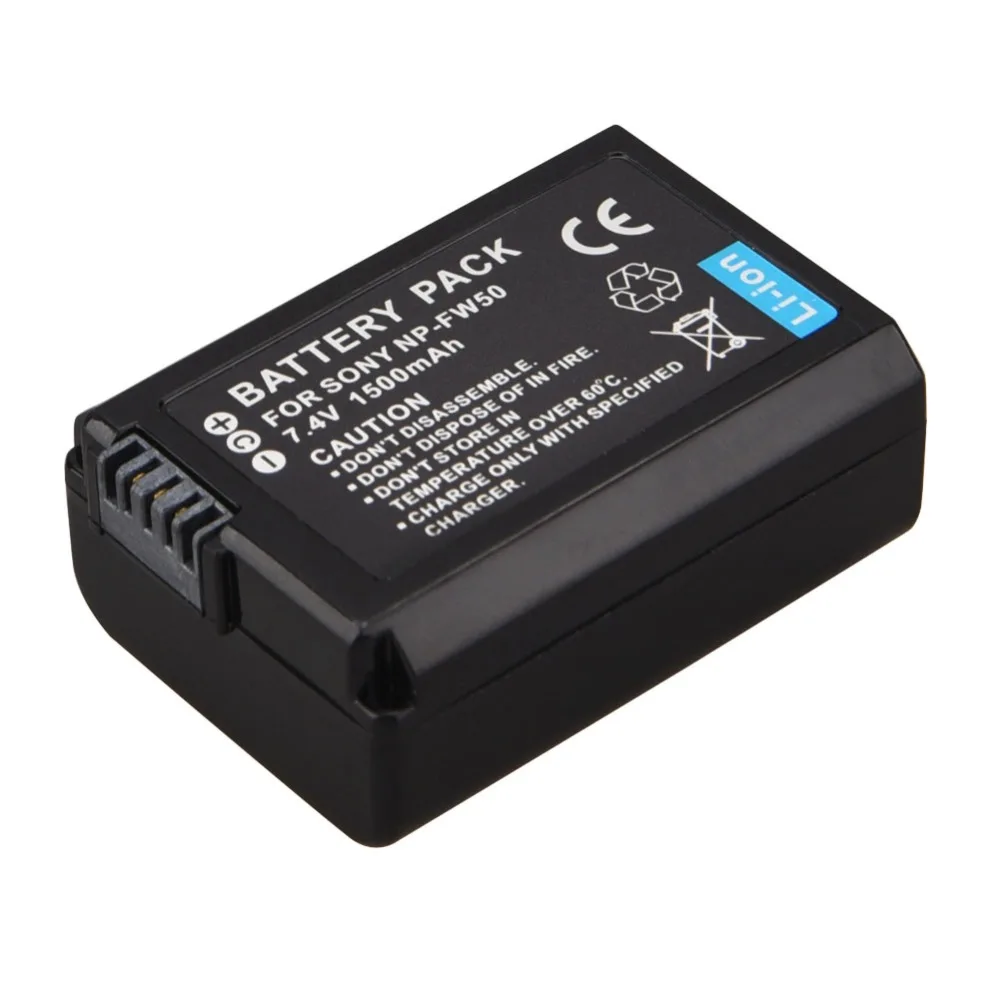 7.4V 1500mAh NP-FW50 NP FW50 Rechargeable Li-Ion Battery For Sony Alpha 7 a7 7R a7R 7S a7S a3000 a5000 a6000 NEX-5N 5C A55
7.4V 1500mAh NP-FW50 NP FW50 Rechargeable Li-Ion Battery For Sony Alpha 7 a7 7R a7R 7S a7S a3000 a5000 a6000 NEX-5N 5C A55