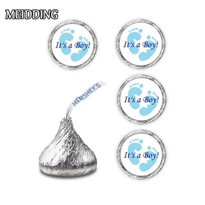 Фото MEIDDING 100pcs это мальчик/это девочка! Детский душ Уплотнительная наклейка бумажная