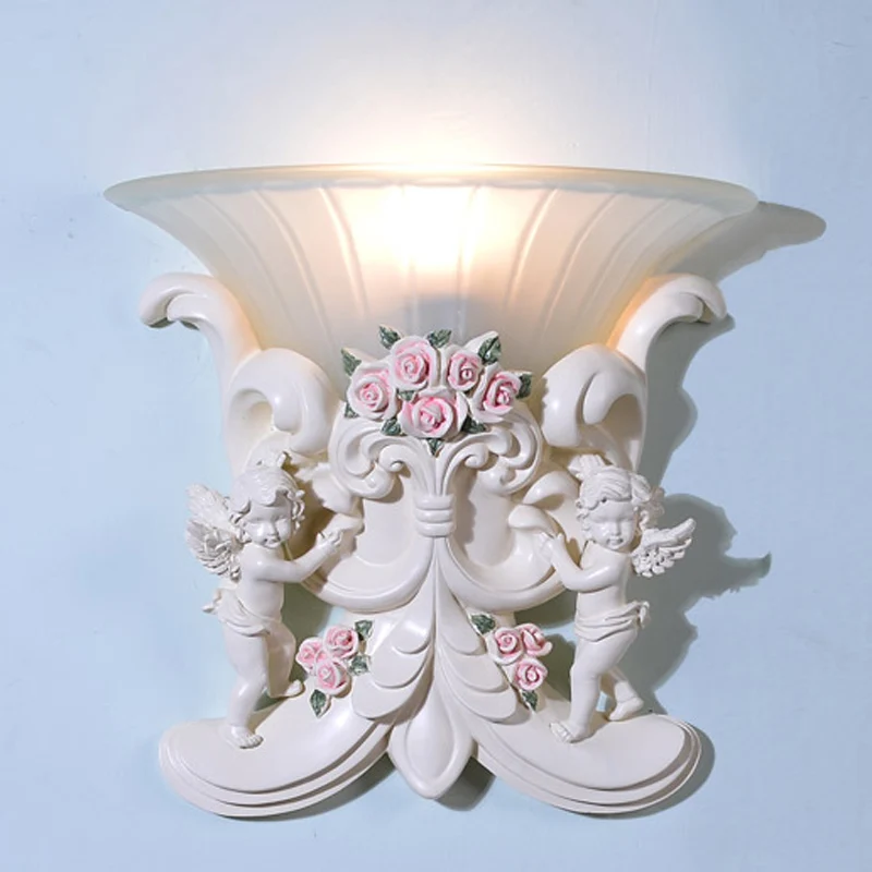 Qiseyuncai 2018 new European art wall lamp living room wall Angel wall lamp corridor aisle romantic bedroom bedside wall lamp
Qiseyuncai 2018 new European art wall lamp living room wall Angel wall lamp corridor aisle romantic bedroom bedside wall lamp