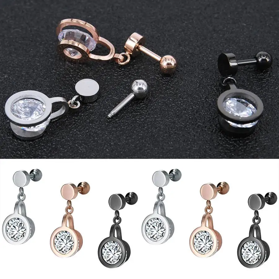 1Pc CZ Prong Tragus Cartilage Piercing Stud Earrings Ear Helix Stainless Steel Ear Plug With Zircon Dangle gauges ear tunnels
1Pc CZ Prong Tragus Cartilage Piercing Stud Earrings Ear Helix Stainless Steel Ear Plug With Zircon Dangle gauges ear tunnels