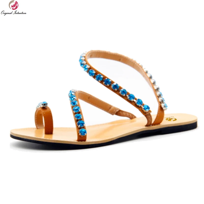 Original Intention 2018 New Gorgeous Women Sandals Nice Rhinestones Open Toe Flat Sandals Fashion Shoes Woman Plus US Size 4-14
Original Intention 2018 New Gorgeous Women Sandals Nice Rhinestones Open Toe Flat Sandals Fashion Shoes Woman Plus US Size 4-14