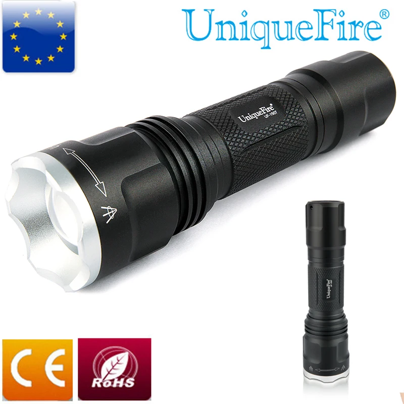 UniqueFire 1507 XP-E Green/Red/White Light LED Flashlight High-quality Black Torch Rechargeable
UniqueFire 1507 XP-E Green/Red/White Light LED Flashlight High-quality Black Torch Rechargeable