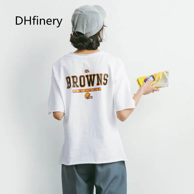 summer loose T-shirts for women short sleeve O-neck letter print cotton tshirt girls white and brown Casual t-Shirt A832
summer loose T-shirts for women short sleeve O-neck letter print cotton tshirt girls white and brown Casual t-Shirt A832