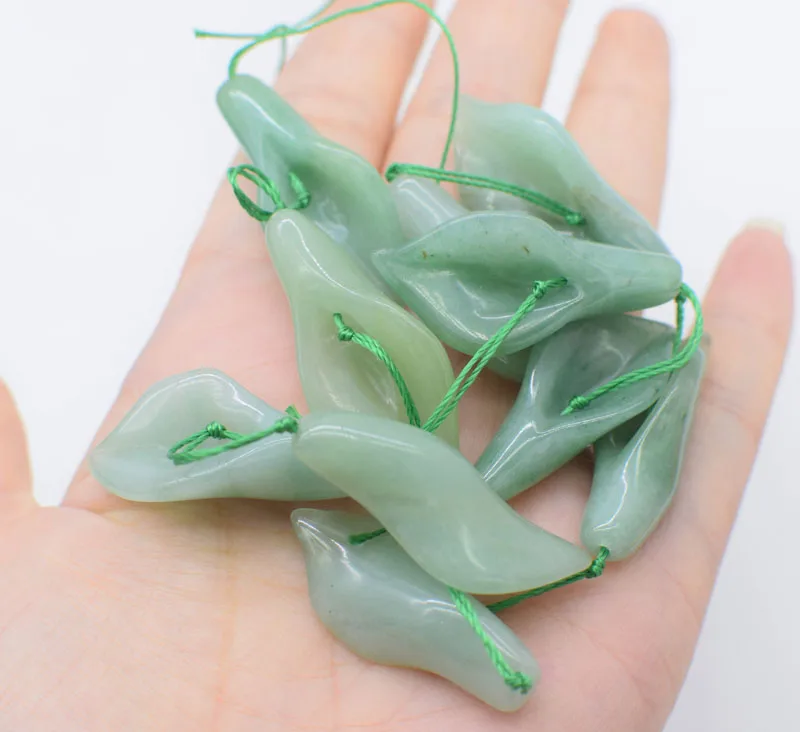 10pcs loose beads green jade carved flower 16*38mm for making jewelry necklace FPPJ wholesale
10pcs loose beads green jade carved flower 16*38mm for making jewelry necklace FPPJ wholesale