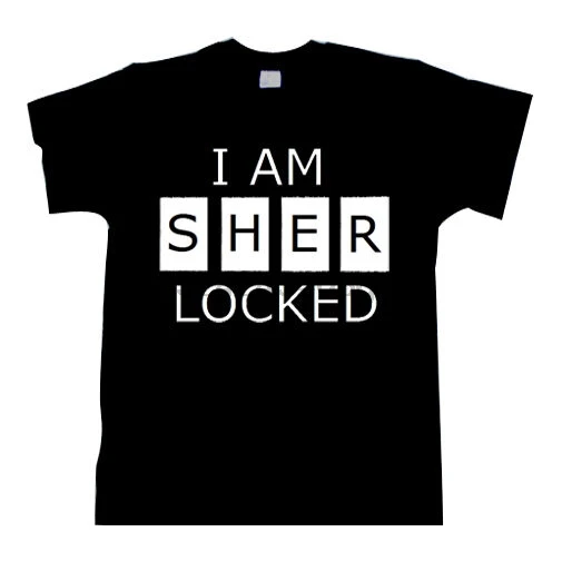 Sherlock отличного качества рубашка I AM Sherlocked футболка более Цвета для мужчин и