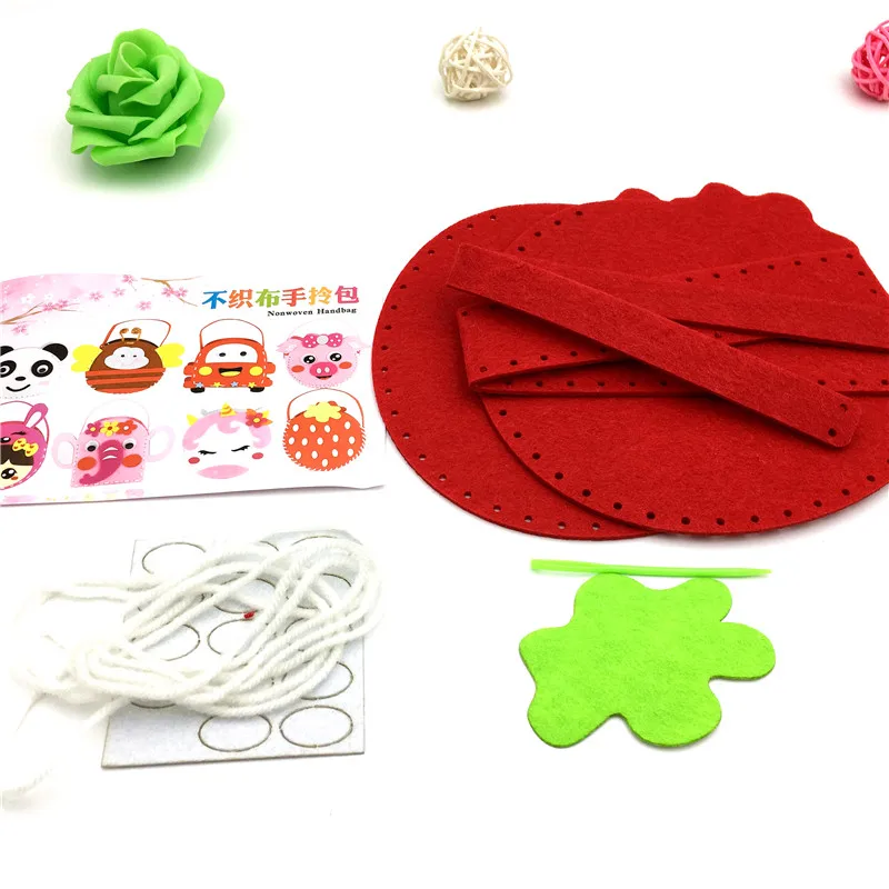 Happyxuan 8pcs Kindergarten Handmade DIY Kids Felt Bag Set Sewing Art Crafts Kit Creativity for Children Fine Motor Skills Toy
Happyxuan 8pcs Kindergarten Handmade DIY Kids Felt Bag Set Sewing Art Crafts Kit Creativity for Children Fine Motor Skills Toy