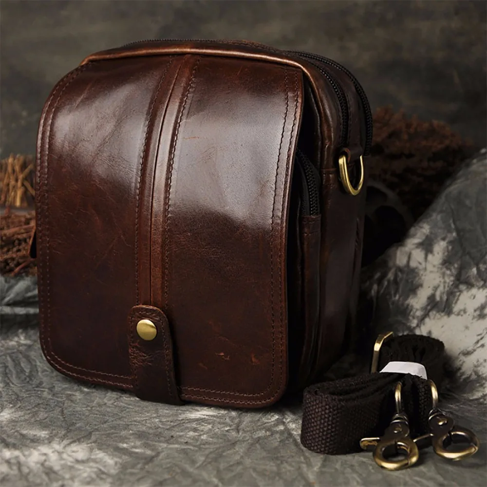 Men Oil Wax/Crazy Horse Genuine Leather Shoulder Messenger Bag Vintage Design Crossbody Bags Multifunction Fanny Belt Waist Pack
Men Oil Wax/Crazy Horse Genuine Leather Shoulder Messenger Bag Vintage Design Crossbody Bags Multifunction Fanny Belt Waist Pack
