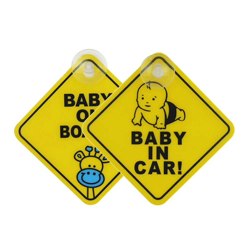Baby on Board Car Warning Safety Suction Cup Sticker Waterproof Notice | Автомобили и мотоциклы