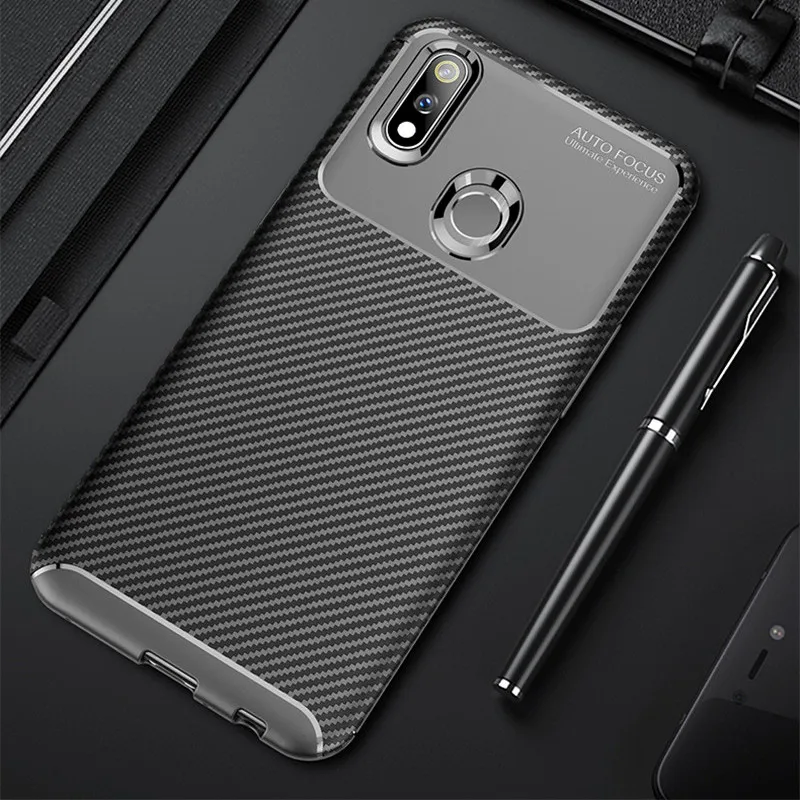 Чехол из углеродного волокна для OPPO Realme 3 Pro 3Pro чехол высокого качества с алмазной