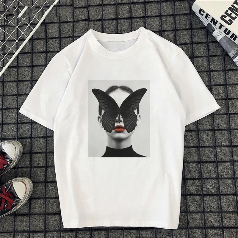 Тайная девушка Tumblr Женская Футболка Harajuku летние женские футболки с коротким