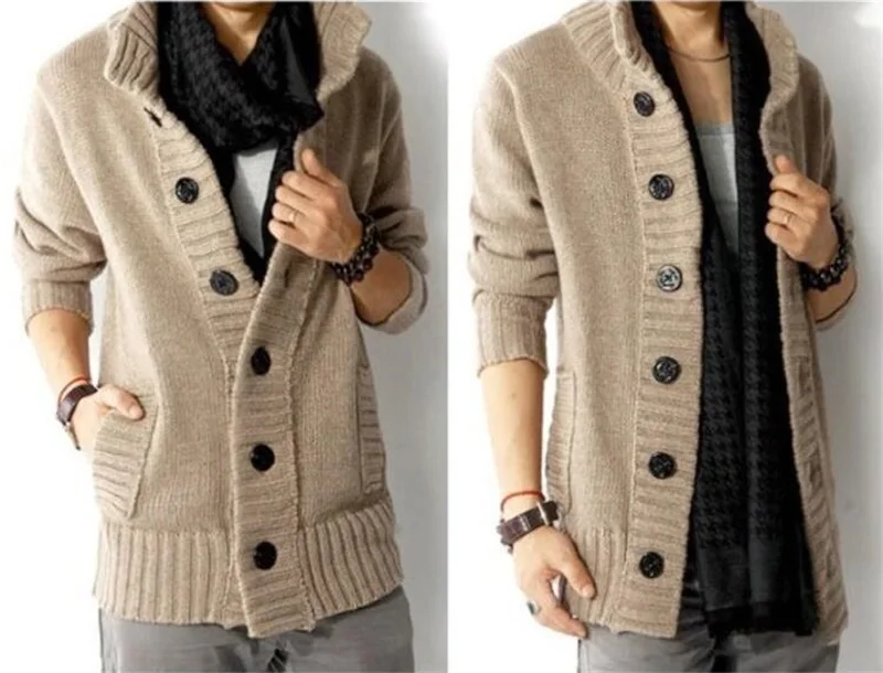 Men's New Long Section Stand Collar Thick Button Sweater Men's Fashion High Quality Autumn And Winter Cardigan Jacket
Men's New Long Section Stand Collar Thick Button Sweater Men's Fashion High Quality Autumn And Winter Cardigan Jacket