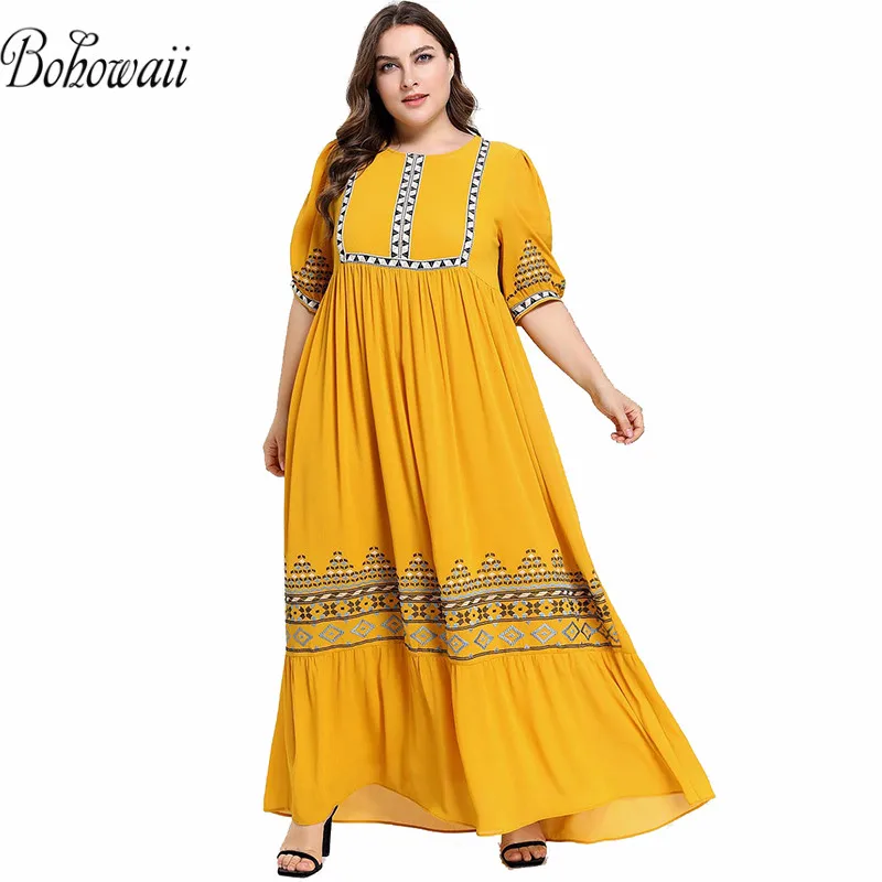 BOHOWAII Jupe Musulmane Plus Size XXXXL Islamic Clothing Ramadan Muslim Dress Fashion Loose Turkish Dresses 
BOHOWAII Jupe Musulmane Plus Size XXXXL Islamic Clothing Ramadan Muslim Dress Fashion Loose Turkish Dresses