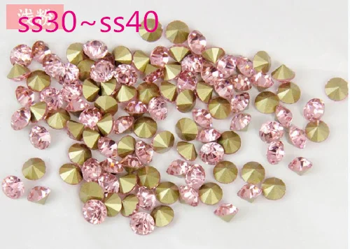 Light Pink~Size 288pcs/pack SS30~SS40 Round Crystal loose pointback rhinestone,Glass glue on nail art rhinestones
Light Pink~Size 288pcs/pack SS30~SS40 Round Crystal loose pointback rhinestone,Glass glue on nail art rhinestones