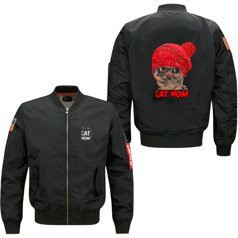 2017 hugely popular men's bomber jacket fashion cartoon printing Cat Mom men's leisure flight jacket
2017 hugely popular men's bomber jacket fashion cartoon printing Cat Mom men's leisure flight jacket