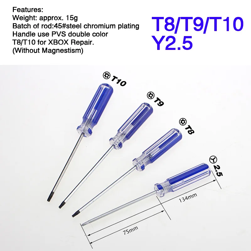1Pc XBox 360 Repair Tool Screwdriver Set Precision Maintenance T8 T9 T10 Y2.5 With Hole
1Pc XBox 360 Repair Tool Screwdriver Set Precision Maintenance T8 T9 T10 Y2.5 With Hole