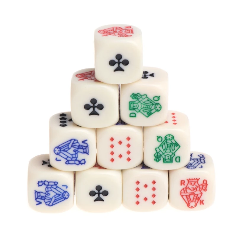 10Pcs/Set 16mm Multicolor Acrylic Cube Dice Beads Six Sides Portable Table Games Toy
10Pcs/Set 16mm Multicolor Acrylic Cube Dice Beads Six Sides Portable Table Games Toy