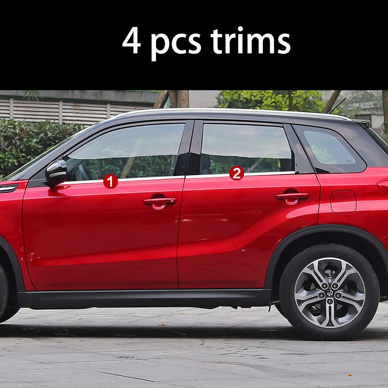 Stainless steel Exterior Window Sill Lid Trims for suzuki vitara 2015 2016 2017 2018 Car Styling 
Stainless steel Exterior Window Sill Lid Trims for suzuki vitara 2015 2016 2017 2018 Car Styling