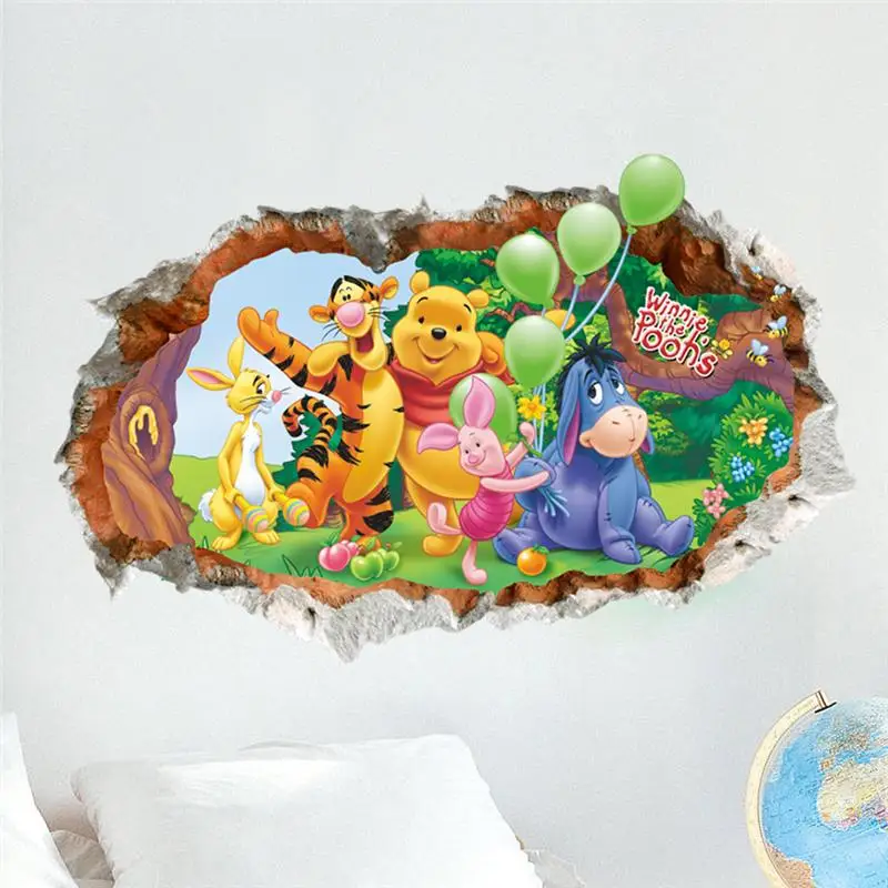 Winnie The Pooh Bear Wall Stickers For Kids Room Home Decoration 3d Broken Hole Cartoon Animals Mural Art Pvc Wall Decals Poster
Winnie The Pooh Bear Wall Stickers For Kids Room Home Decoration 3d Broken Hole Cartoon Animals Mural Art Pvc Wall Decals Poster