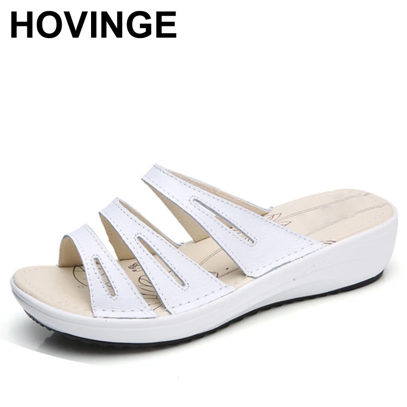 HOVINGE 2018 Summer women flat slippers sandals Shoes slip on round toe comfortable white leather sandals flip-flops D048
HOVINGE 2018 Summer women flat slippers sandals Shoes slip on round toe comfortable white leather sandals flip-flops D048