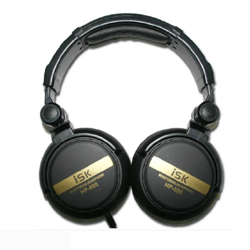 Профессиональные наушники ISK HP-800 с монитором записи DJ караоке HIFI шумоподавлением