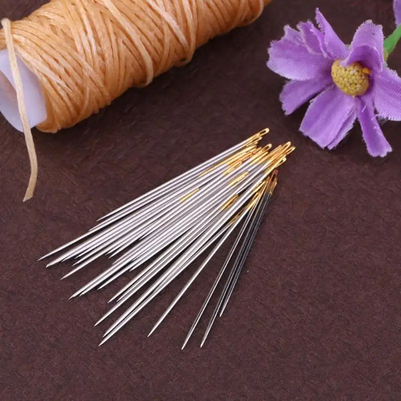 16Pcs/set Large Leather Hand Sewing Needles Gold Eye Needle Embroidery Tapestry Home Wool DIY Sewing Accessories
16Pcs/set Large Leather Hand Sewing Needles Gold Eye Needle Embroidery Tapestry Home Wool DIY Sewing Accessories