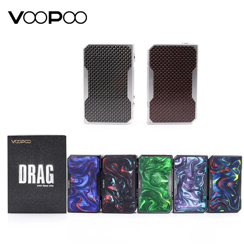 Аутентичные Voopoo перетащите Вт 157 mod TC VW поле W/O 18650 батарея контроль температуры