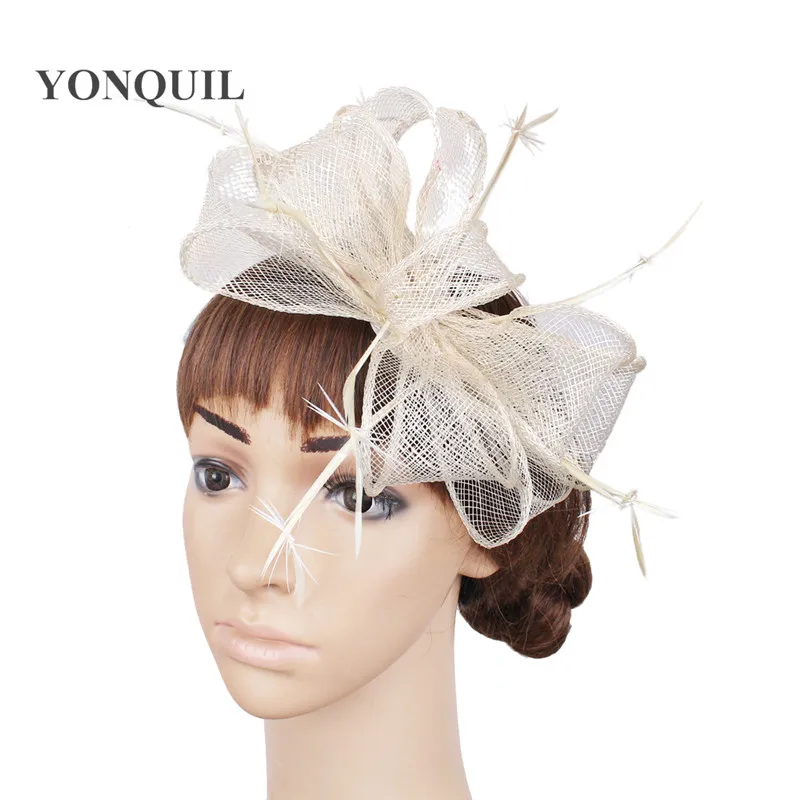Classical Wedding Sinamay Fascinator Headwear Feather Party Headpiece Race Hair Accessories Millinery Church Hats 21Color MYQ117
Classical Wedding Sinamay Fascinator Headwear Feather Party Headpiece Race Hair Accessories Millinery Church Hats 21Color MYQ117