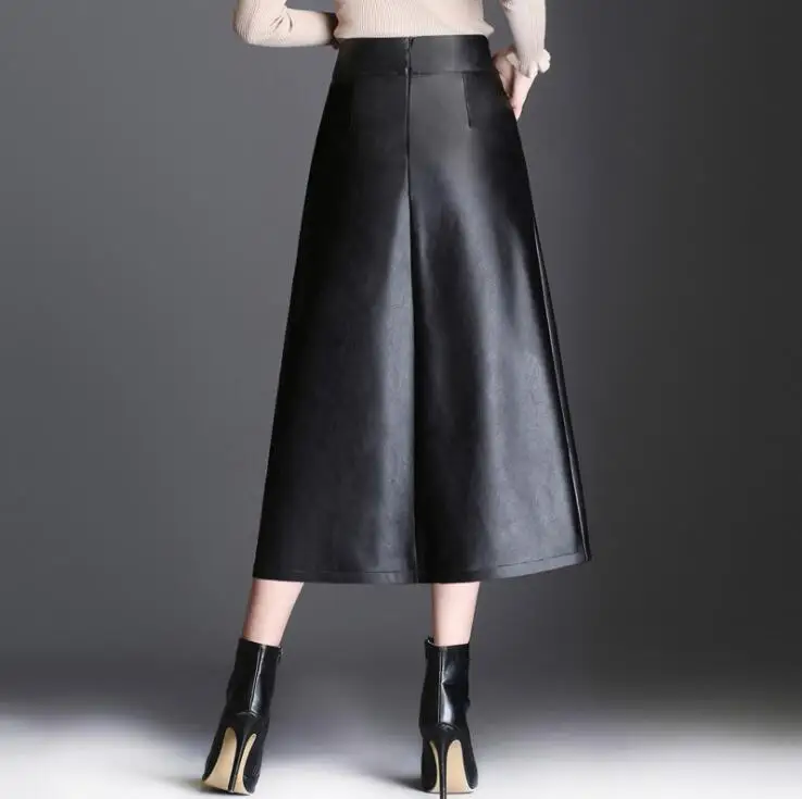 Autumn Winter High Waist Long Skirt Women Sexy Split PU Leather Skirts Temperament Slim A-line Skirts
Autumn Winter High Waist Long Skirt Women Sexy Split PU Leather Skirts Temperament Slim A-line Skirts