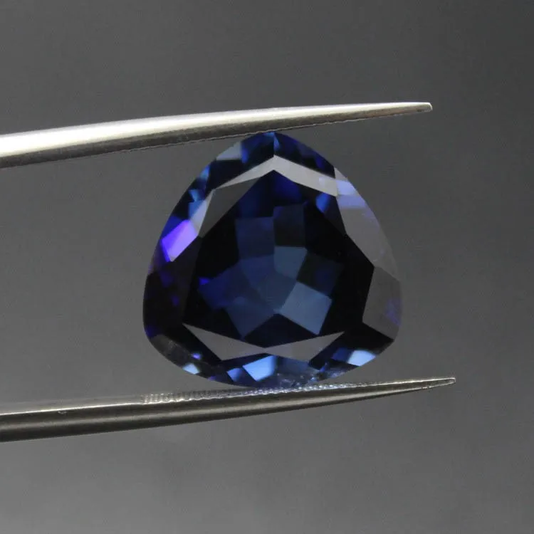 blue stone beads diy jewelry making supplies bright faceted stones Heart of Ocean triangle shape corundum
blue stone beads diy jewelry making supplies bright faceted stones Heart of Ocean triangle shape corundum