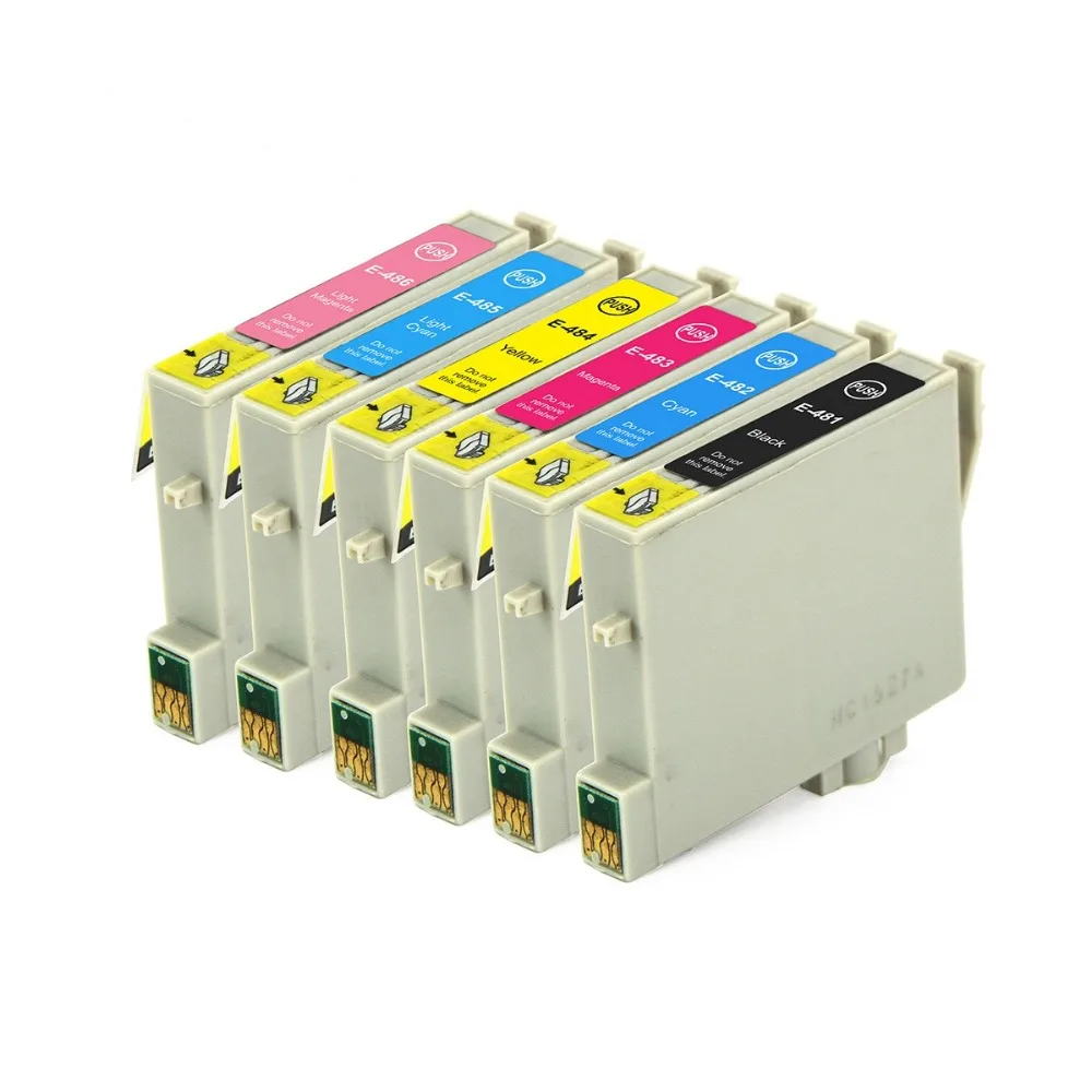 Full Ink 6 PCS Ink Cartridge T0481 T0482 T0483 T0484 T0485 T0486 Printer for Epson STYLUS PHOTO R200 R220 R300 R300M R320 R340
Full Ink 6 PCS Ink Cartridge T0481 T0482 T0483 T0484 T0485 T0486 Printer for Epson STYLUS PHOTO R200 R220 R300 R300M R320 R340
