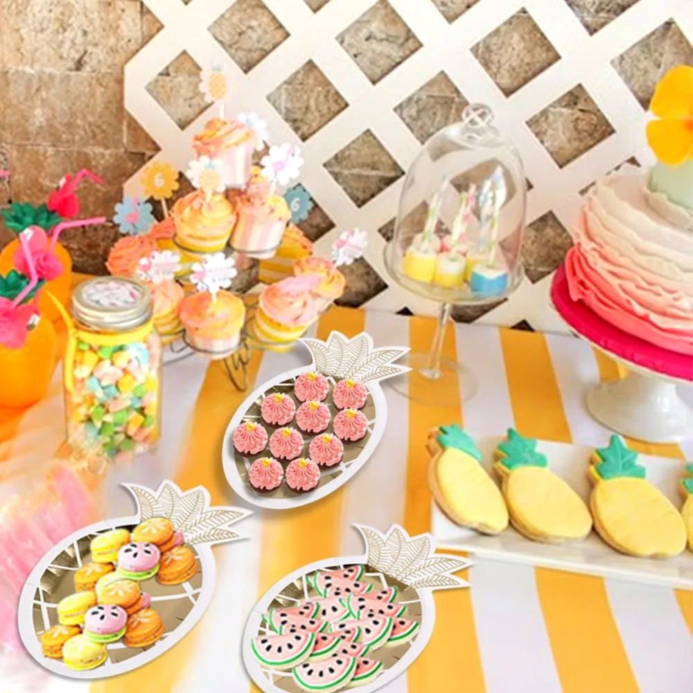 OurWarm 8pcs Paper Plates Gold Pineapple Plates Disposable Tableware Birthday Party Pineapple Flamingo Themed Party Supplies
OurWarm 8pcs Paper Plates Gold Pineapple Plates Disposable Tableware Birthday Party Pineapple Flamingo Themed Party Supplies