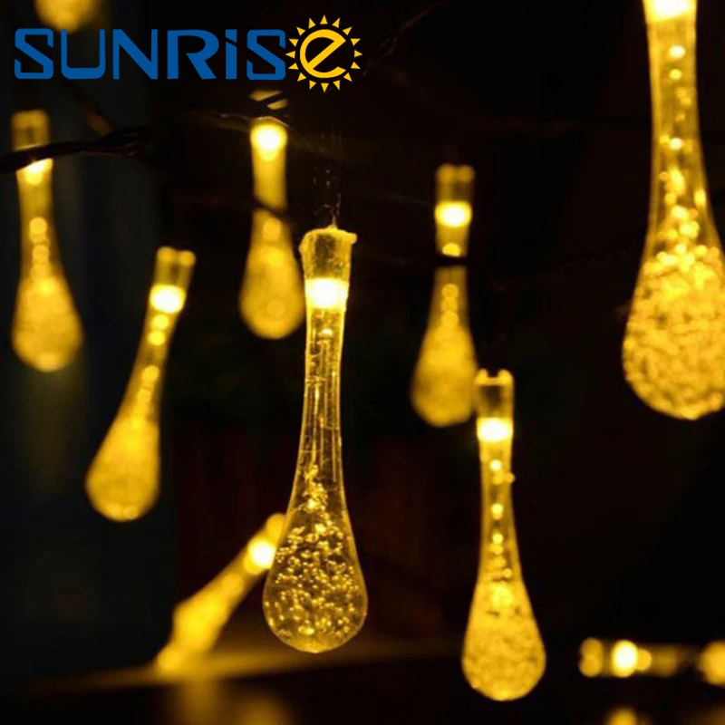 solar light string LED Lights 6.5M 12V Solar Energy Waterproof 30 LED lighting Water Droplets Shape Decoration Flasher
solar light string LED Lights 6.5M 12V Solar Energy Waterproof 30 LED lighting Water Droplets Shape Decoration Flasher