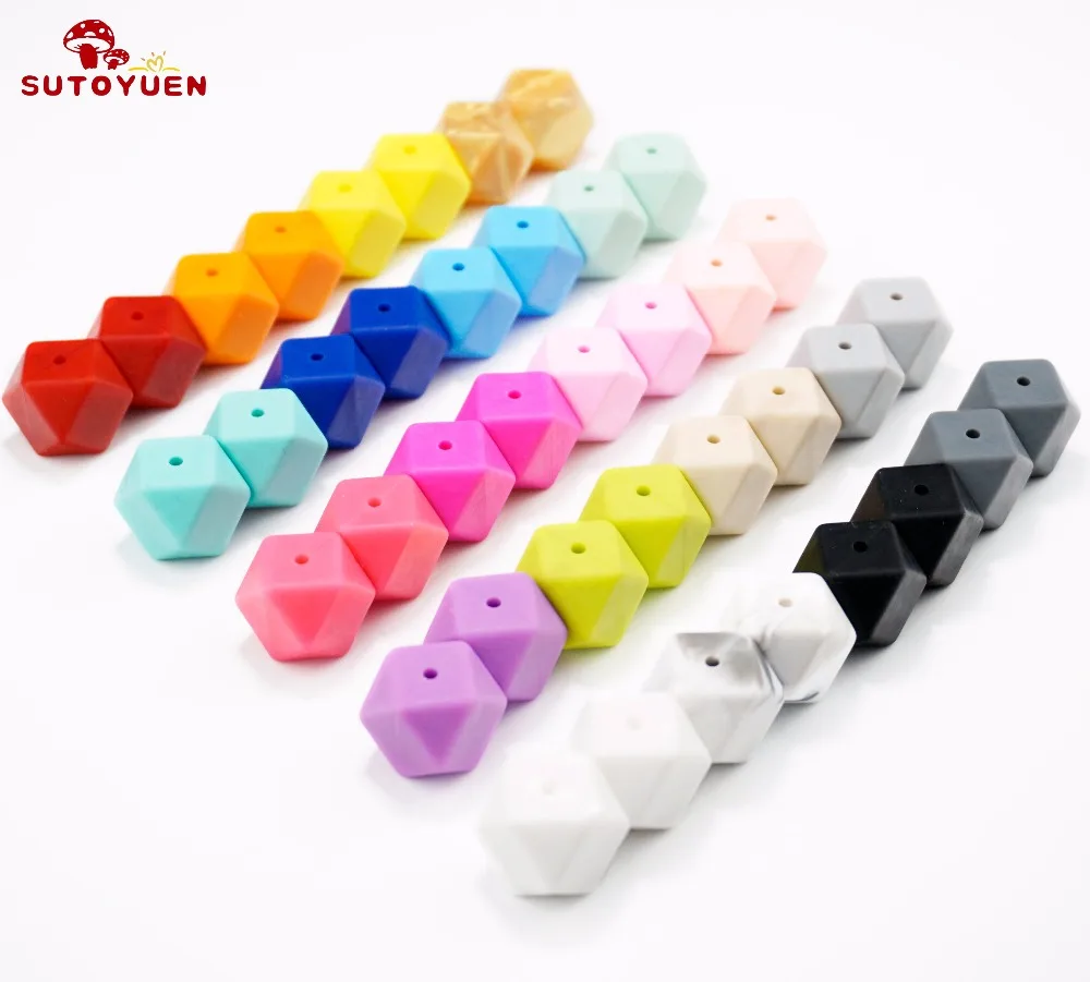 50pc BPA Free Silicone Beads for Teether Large 17mm Silicone Hexagon Teether Beads Geometric Bead for DIY Necklace Bracelet Toy
50pc BPA Free Silicone Beads for Teether Large 17mm Silicone Hexagon Teether Beads Geometric Bead for DIY Necklace Bracelet Toy