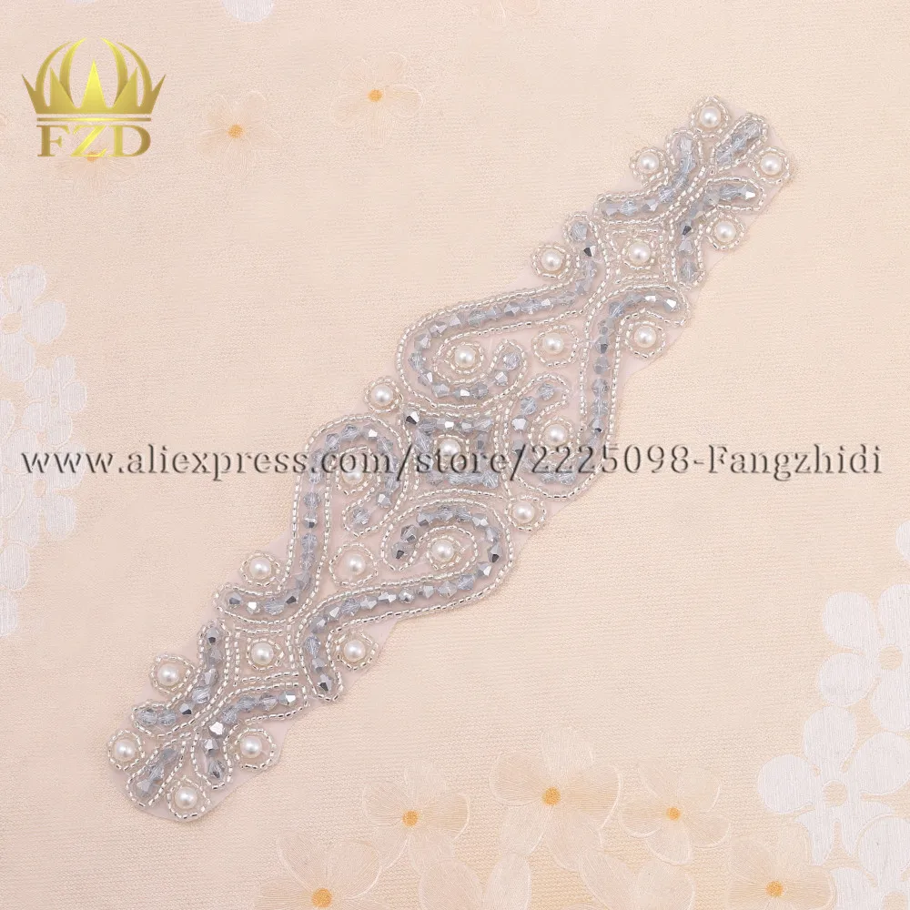 FZD 10 Piece Silver Applique Crystal Hot Fix Pearl Design Clear Rhinestone Trimming Belt for Bridal Sash or DIY Wristbands
FZD 10 Piece Silver Applique Crystal Hot Fix Pearl Design Clear Rhinestone Trimming Belt for Bridal Sash or DIY Wristbands