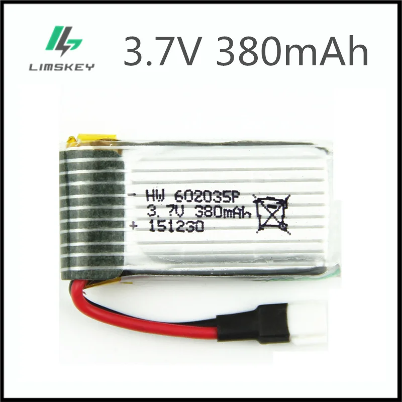 3.7V 380mAh Lipo battery For Hubsan h107d MJXRC F47 Difeida DFD F180 FY310B m62R 3.7 V 380 mah Lipo Battery 1S XH plug 602035
3.7V 380mAh Lipo battery For Hubsan h107d MJXRC F47 Difeida DFD F180 FY310B m62R 3.7 V 380 mah Lipo Battery 1S XH plug 602035