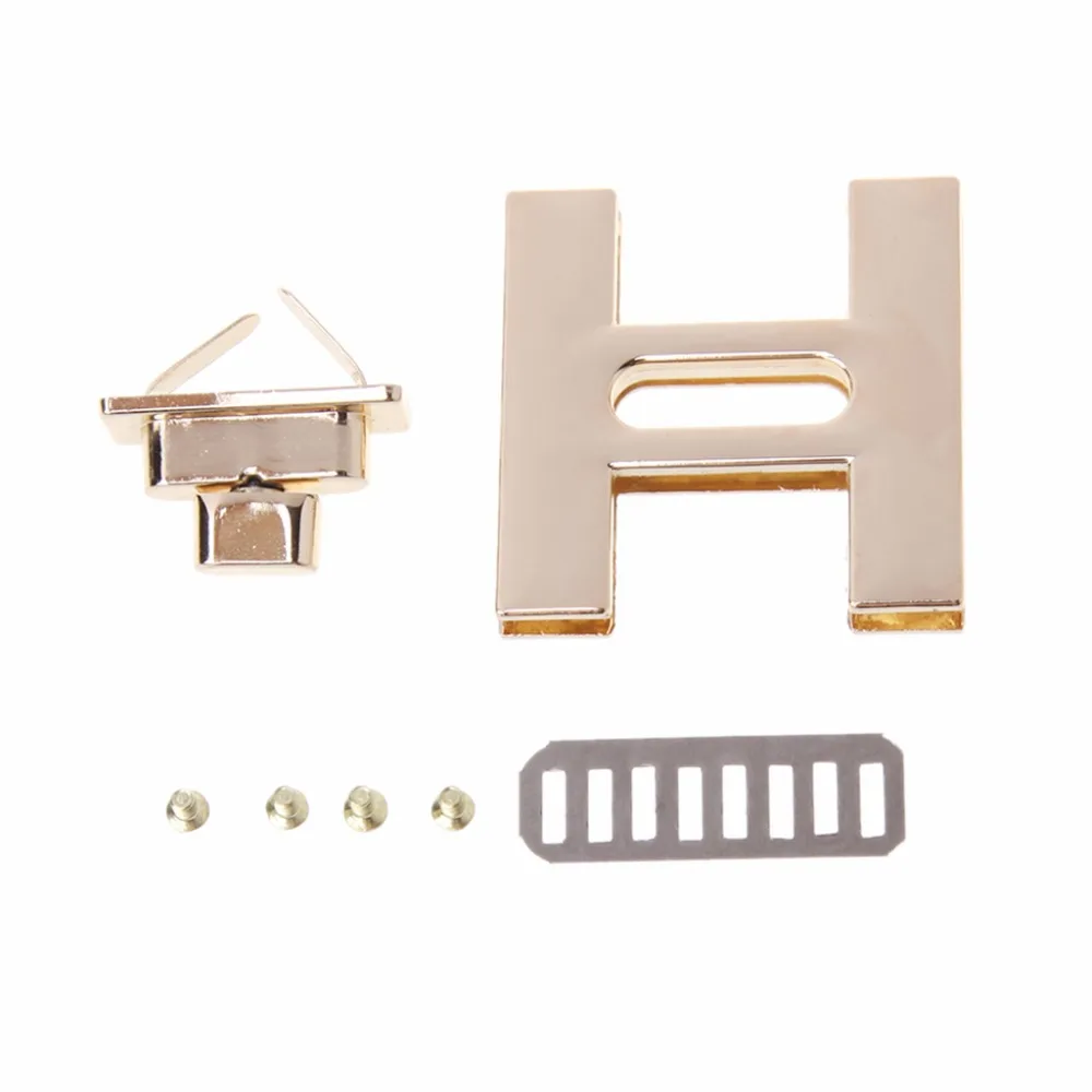 THINKTHENDO Bag Accessories DIY H Shape Clasp Turn Lock Twist Locks Leather Handbag Shoulder Bag Hardware
THINKTHENDO Bag Accessories DIY H Shape Clasp Turn Lock Twist Locks Leather Handbag Shoulder Bag Hardware