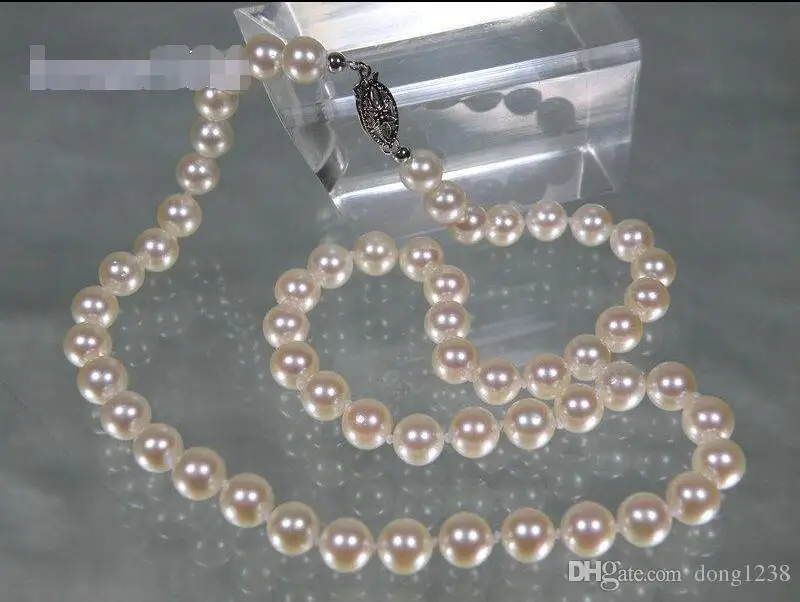 GORGEOUS AKOYA WHITE 7.5-8mm AAA+ ROUND PEARL 18" NECKLACE GOLD CLASP>>> free shipping
GORGEOUS AKOYA WHITE 7.5-8mm AAA+ ROUND PEARL 18" NECKLACE GOLD CLASP>>> free shipping