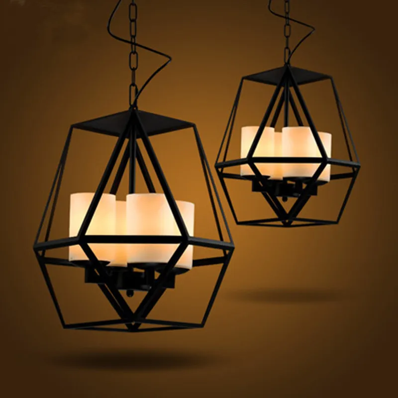 Vintage Retro Loft Industrial Black Painted Wrought Iron Bird Cage Shape Chain Pendant Light with Marble Candlestick Lightings
Vintage Retro Loft Industrial Black Painted Wrought Iron Bird Cage Shape Chain Pendant Light with Marble Candlestick Lightings